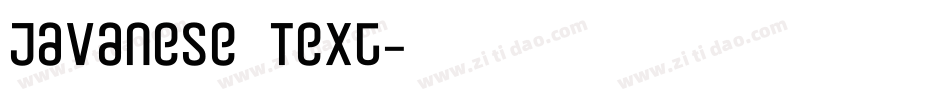 Javanese Text字体转换